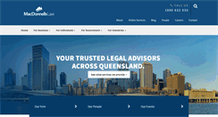 Desktop Screenshot of macdonnells.com.au