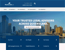 Tablet Screenshot of macdonnells.com.au